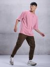 Coffee Brown Cargo Jogger Pants for Men