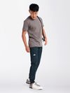 Dark Blue Cotton Cargo Joggers