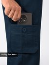 Dark Blue Cotton Cargo Joggers