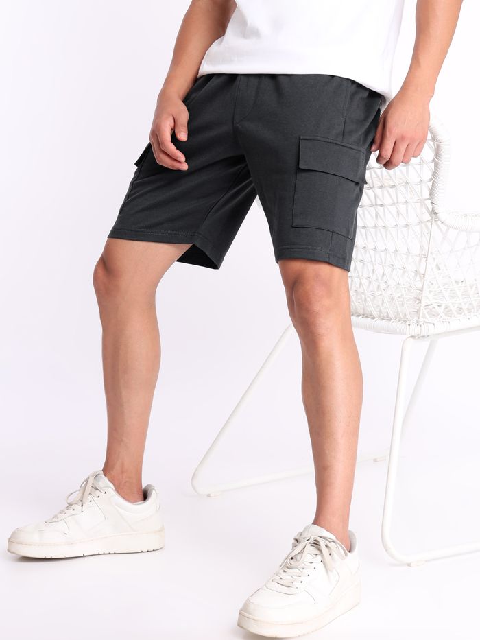 Buy Dark Grey Knitted Shorts for Men Online in India Beyoung