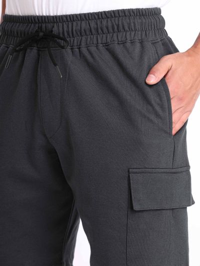 Dark Grey Knitted Shorts for Men Dark Grey Knitted Shorts For Men