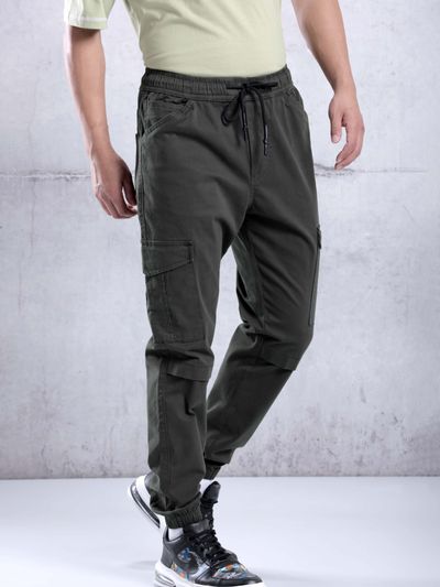 Solid cargo shop joggers