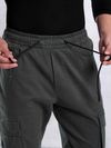 Dark Grey Utility Cargo Jogger Pants for Men