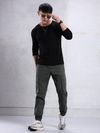 Dark Grey Utility Cargo Jogger Pants for Men