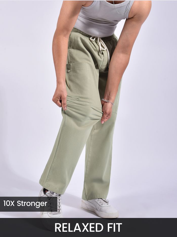 mens trendy cargo pants with a relaxed fit perfect for street style look, 