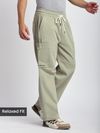 Grey Elasticated Cargo Pants