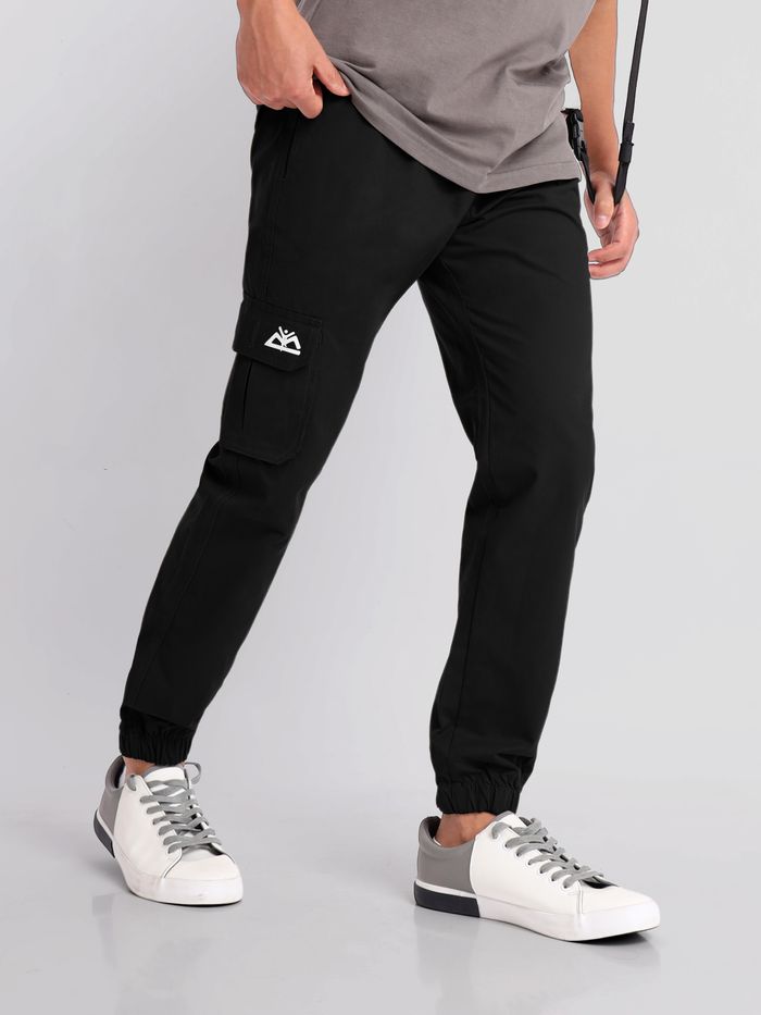 Buy Jet Black Cargo Men Jogger Pants Online in India Beyoung