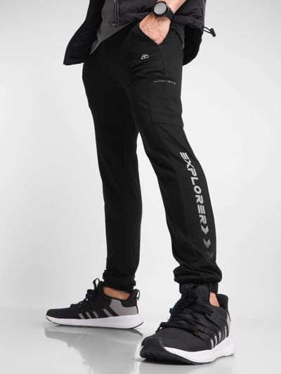 Jet black joggers hot sale