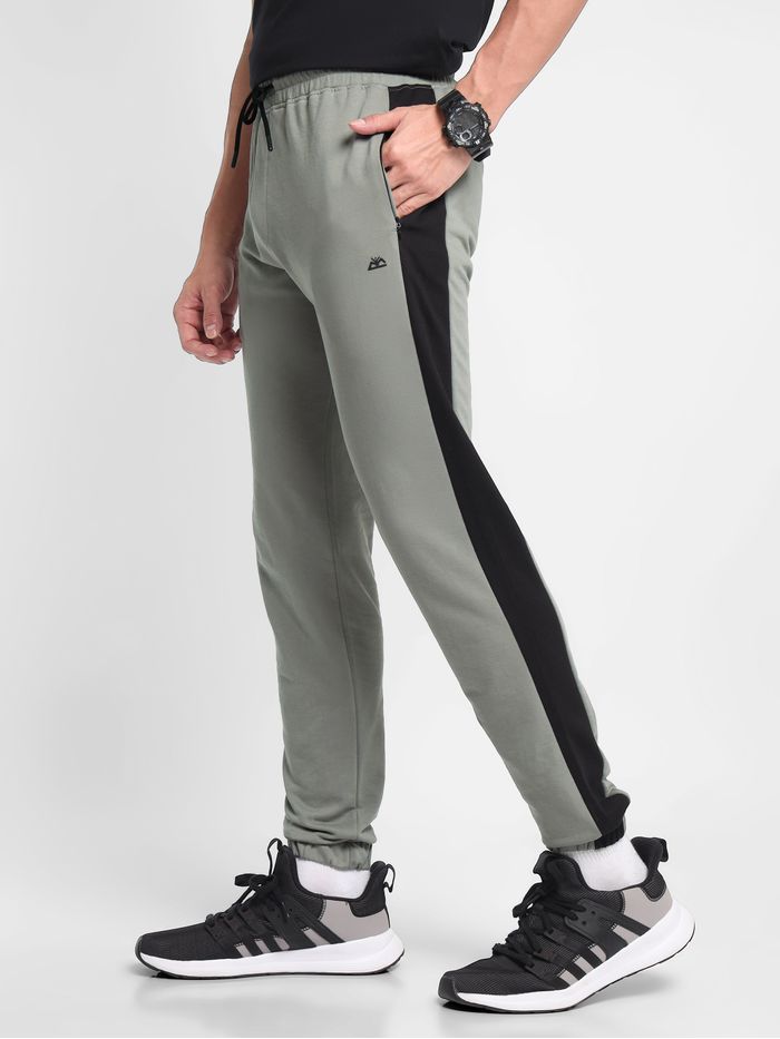 Buy Light Grey Striped Knitted Men Jogger Online in India Beyoung