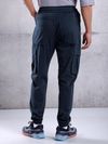 Navy Blue Cargo Jogger Pants for Men