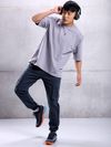 Navy Blue Cargo Jogger Pants for Men