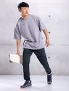 Navy Blue Solid Cargo Jogger Pants for Men