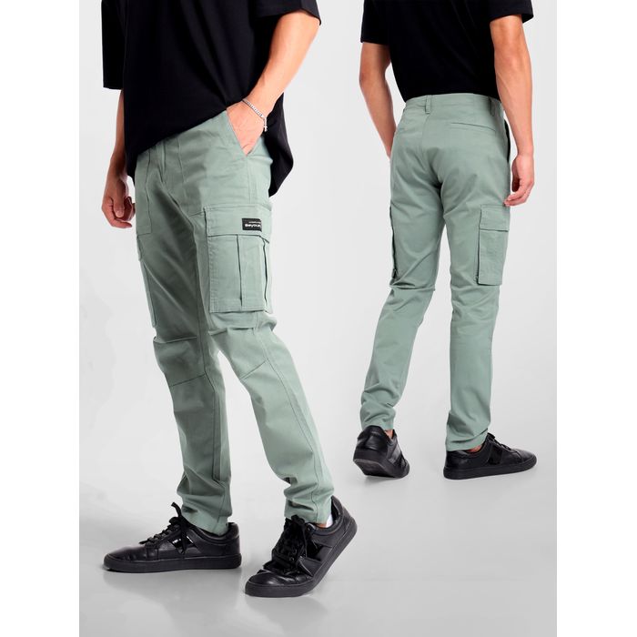 Buy GAS Mens Slim Fit 6 Pocket Cargo Trousers | Shoppers Stop