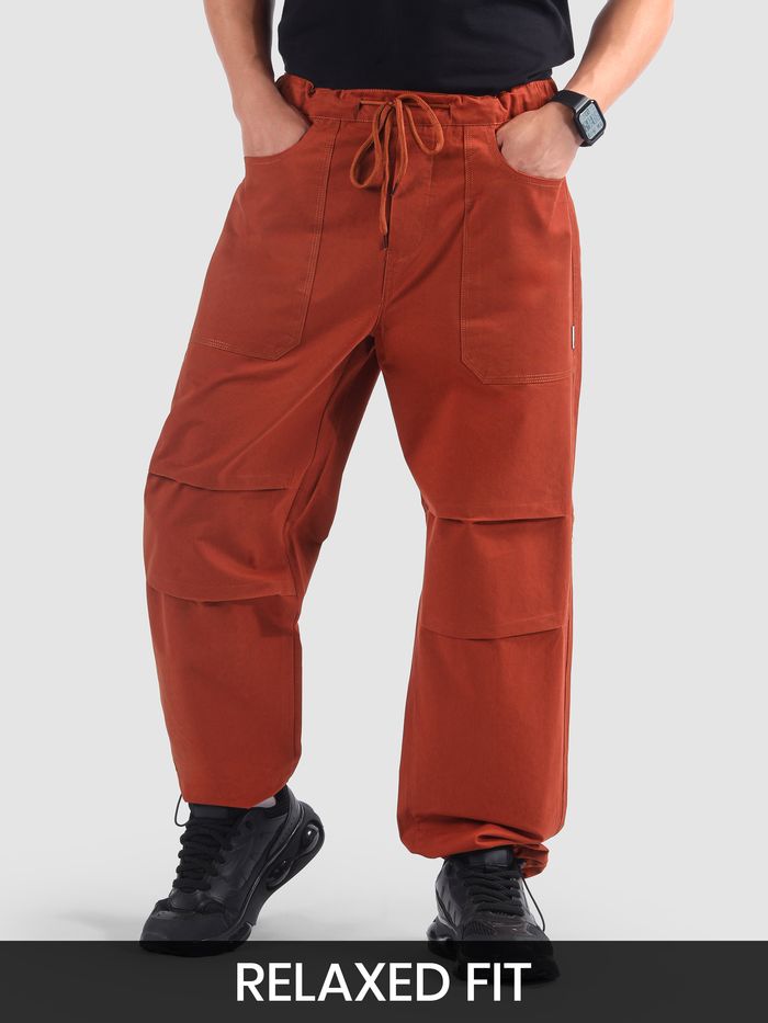 Rust Brown Elasticated Cargo