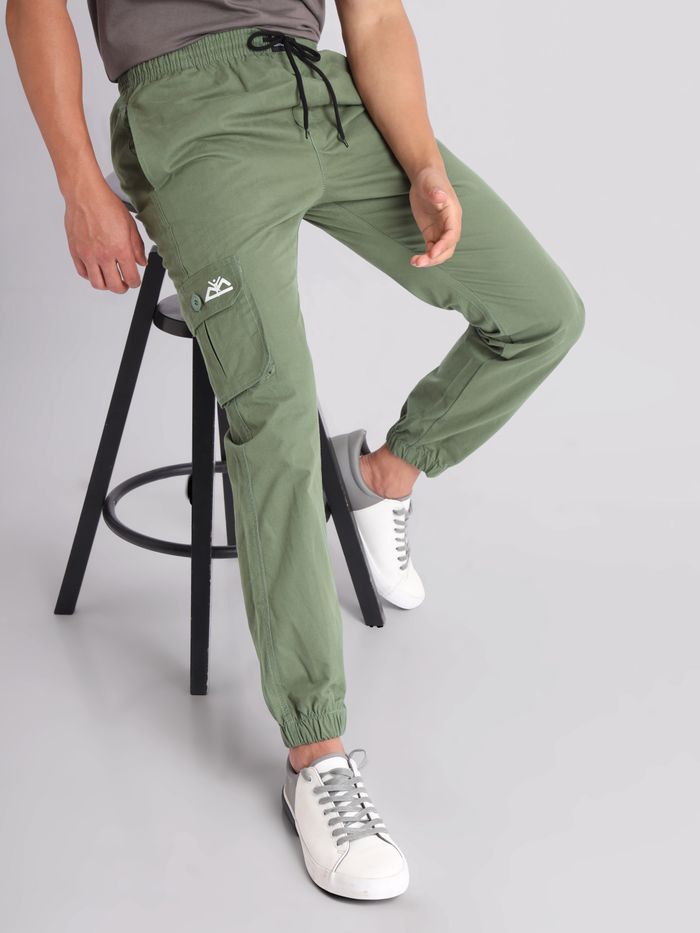Buy Sage Green Cargo Men Jogger Pants Online in India Beyoung