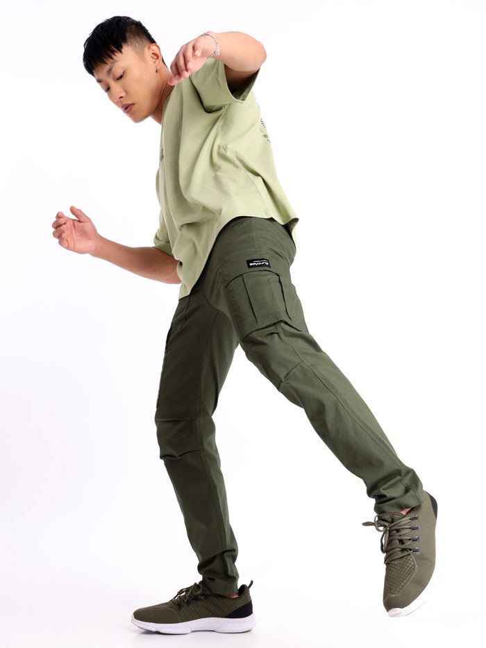 Sage Green Cargo Pants for Men