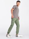 Sage Green Cotton Cargo Joggers