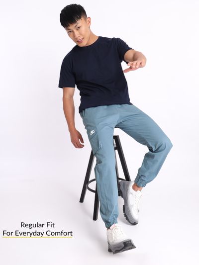 Buy Smoky Blue Cargo Men Jogger Pants Online in India Beyoung