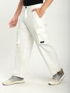 White Statement Cargo Pants