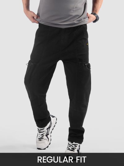 Black Urban Trek Cargo Pants