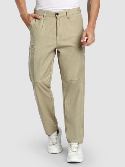 Khaki Welt Pocketed Cargo Pants