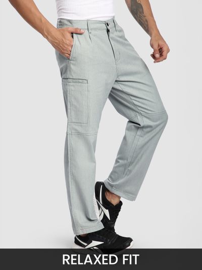 Mist Grey Welt Pocketed Cargo Pants Mist Grey Welt Pocketed Cargo Pants
