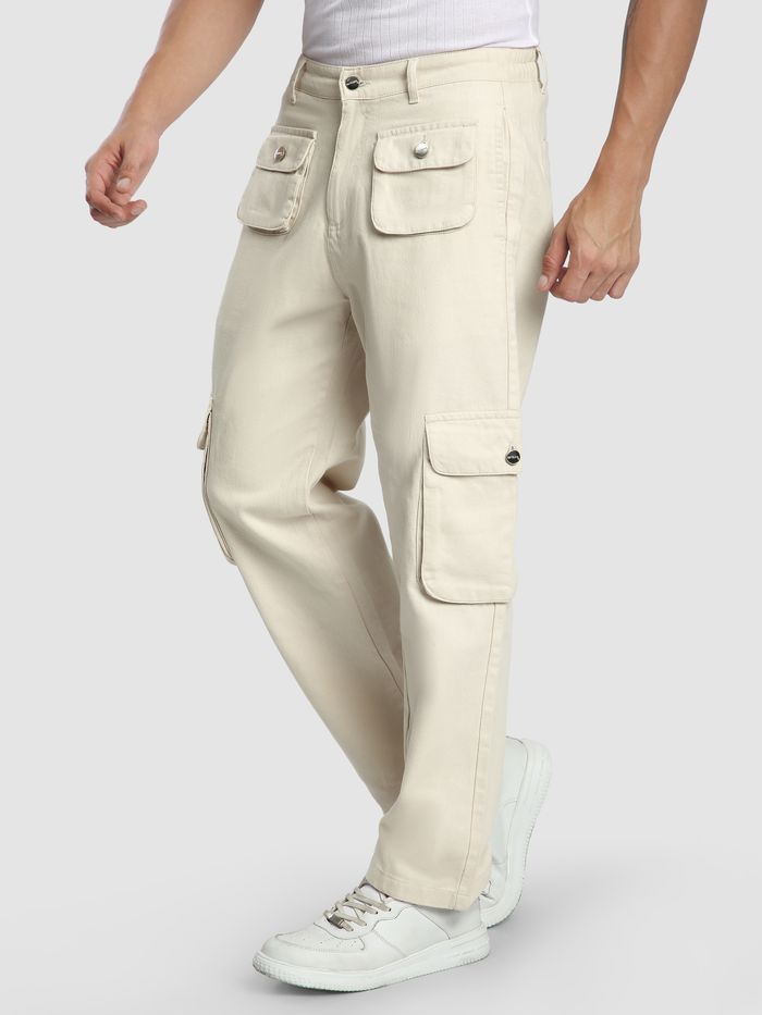 PACS DOUBLE POCKET CARGO PANTS LL ECRU カーゴ パンツ ポケット