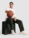 Olive Oversize Corduroy Cargo Pants