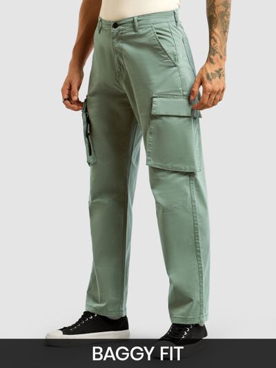 Light Olive 6-Pockets Cargo Pants branded cargo pants for men,