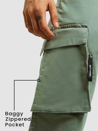 Light Olive 6-Pockets Cargo Pants Light Olive 6-Pockets Cargo Pants