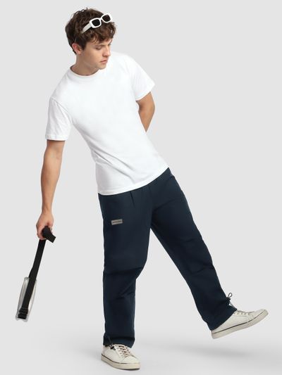 Navy Blue Slant Pocket Cargo Pants Navy Blue Slant Pocket Cargo Pants