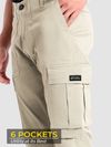 Cream Signature Cargo Pants