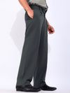 Dark Grey Relaxed Fit Korean Pants