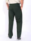 Dark Olive Relaxed Fit Korean Pants