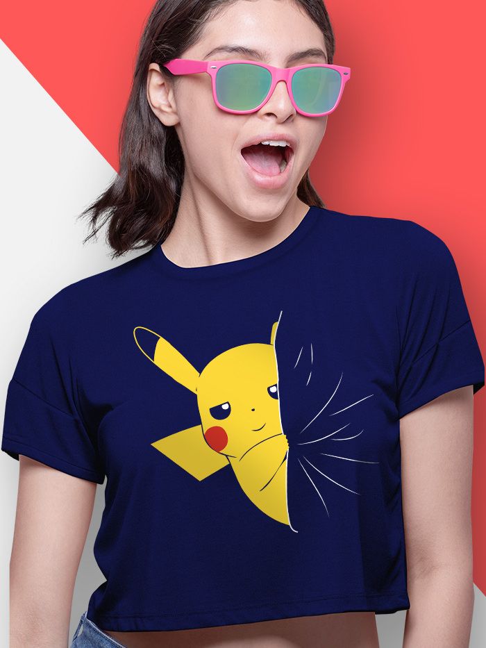 Pikachu crop sales hoodie