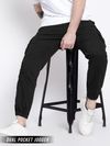 Black Dual Pocket Cargo Joggers