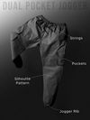 Black Dual Pocket Cargo Joggers
