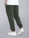 Crocodile Green Heavy Gauge Cargo Joggers