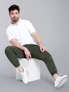 Buy Crocodile Green Heavy Gauge Cargo Joggers