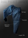 Dark Space Blue Dual Pocket Cargo Joggers