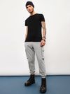 Light Grey Baggy Knitted Men Jogger