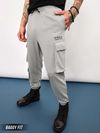 Light Grey Baggy Knitted Men Jogger