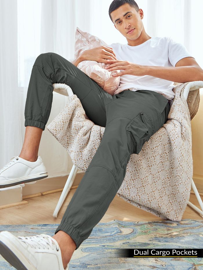 Gray cargo new arrivals joggers