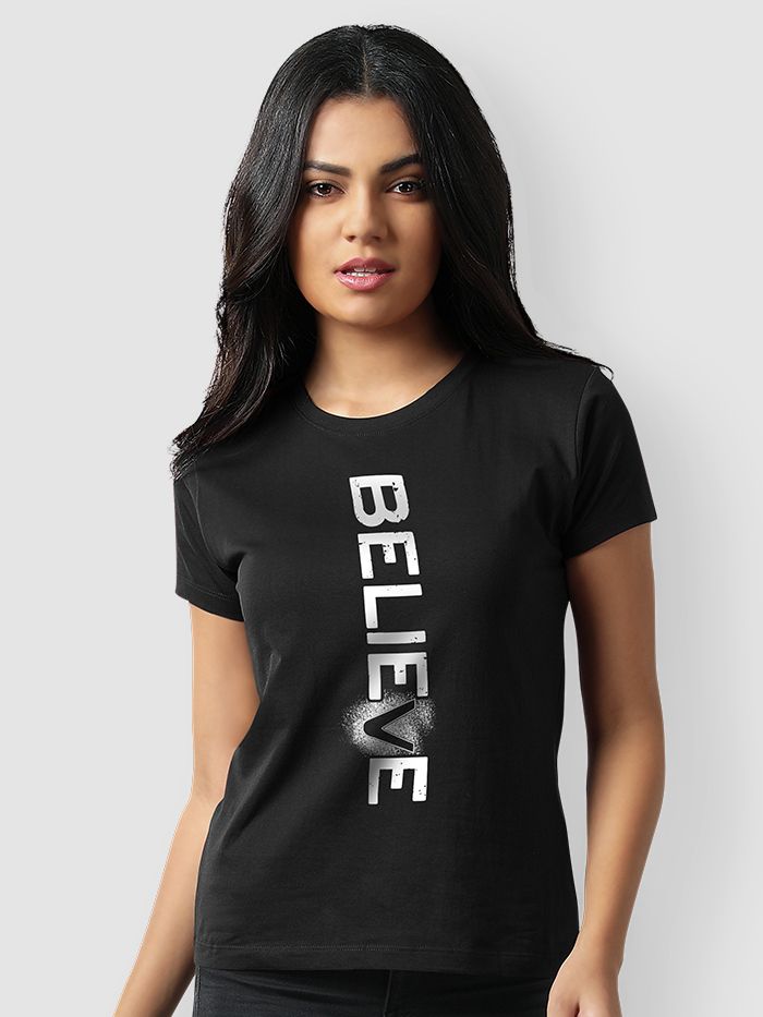 T shirt believe sales