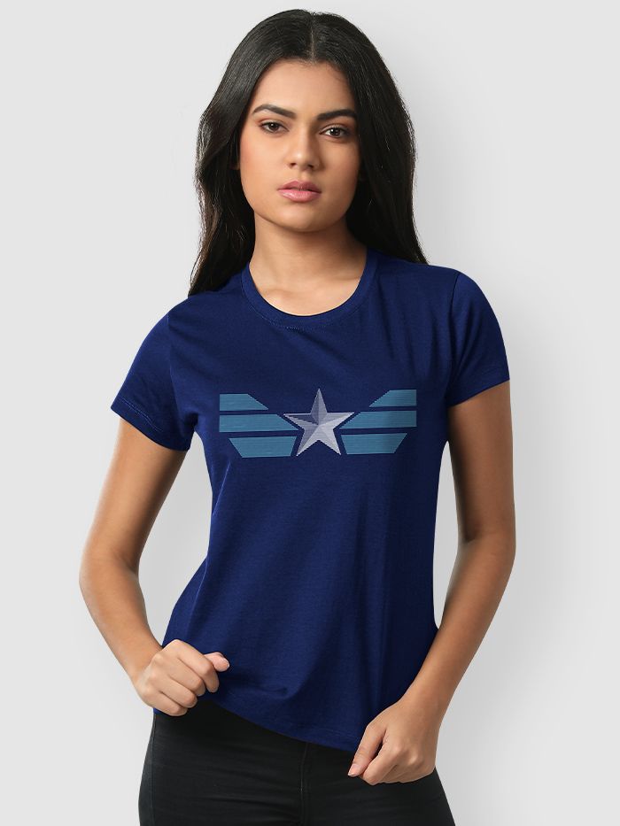 Captain america shop ladies t shirt