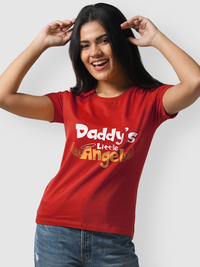Daddy s Little Angel T shirts For Girls