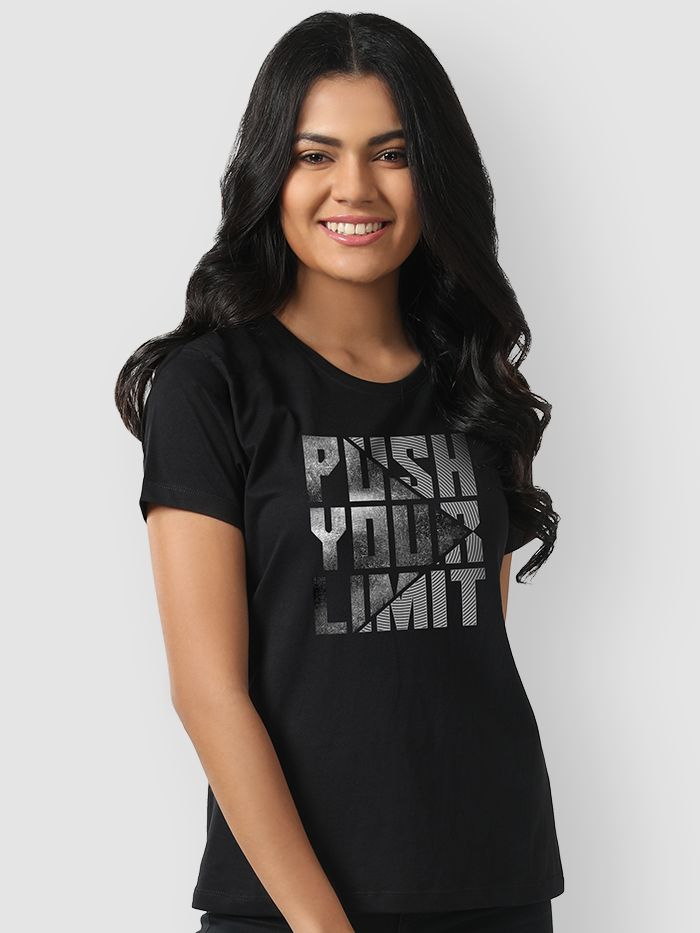 Buy Push Your Limit Women s T shirt Online in India Beyoung