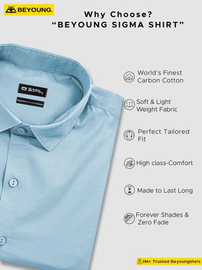 Sky Blue - Formal Shirts For Men Sky Blue - Formal Shirts For Men