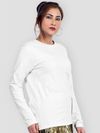 Pack of 2 - Women Plain Full Sleeve T-shirt Combo White And Space Grey