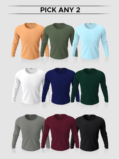Buy Full Sleeve T Shirts for Men Online 